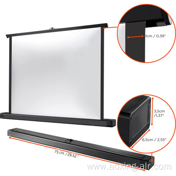 Fast fold floor pull up Mini projection screen